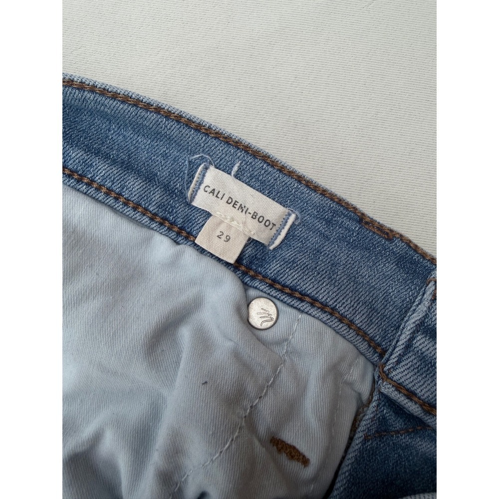 Madewell Cali Demi Boot Jeans Size 29 Button Fly HighRise Vintage-Inspired - Picture 6 of 13
